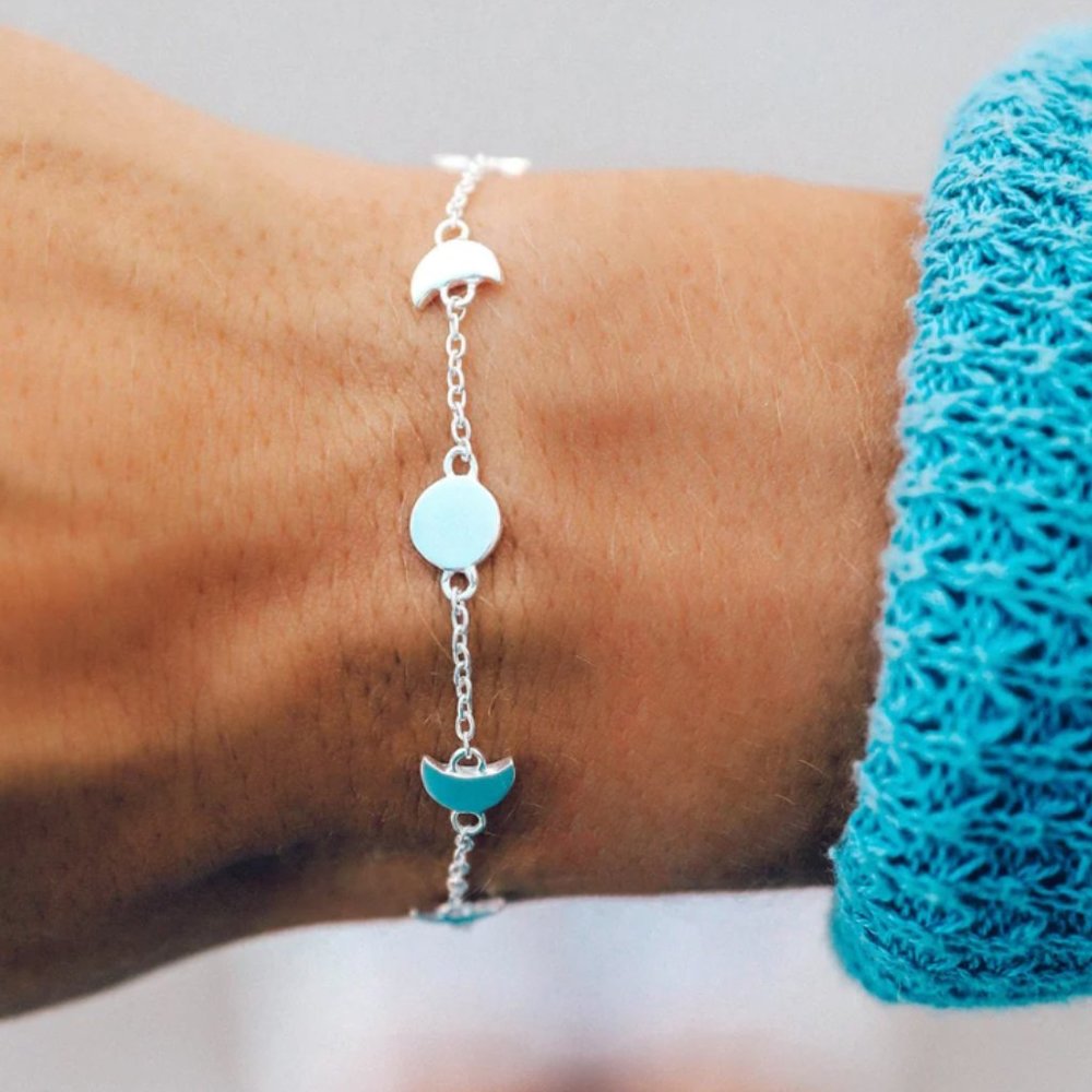 Pura Vida Moon Phases Chain Bracelet
